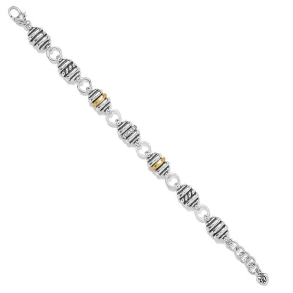 NWT BRIGHTON Charlotte two-tone silver gold Swarovski crystal bracelet